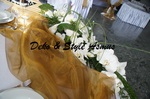 Blumengesteck beim Brauttisch