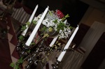 Kerzenständer mit Blumenschale
